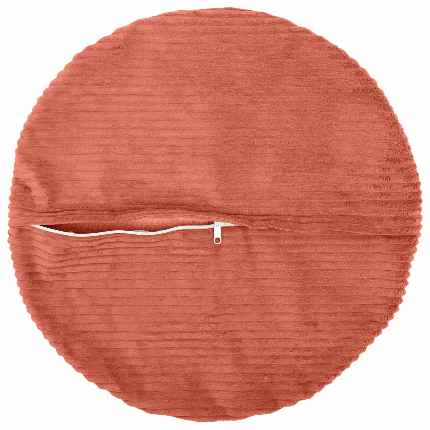 Cushion Cover 6 pcs HEERLEN Red Orange Ø 60 cm Corduroy
