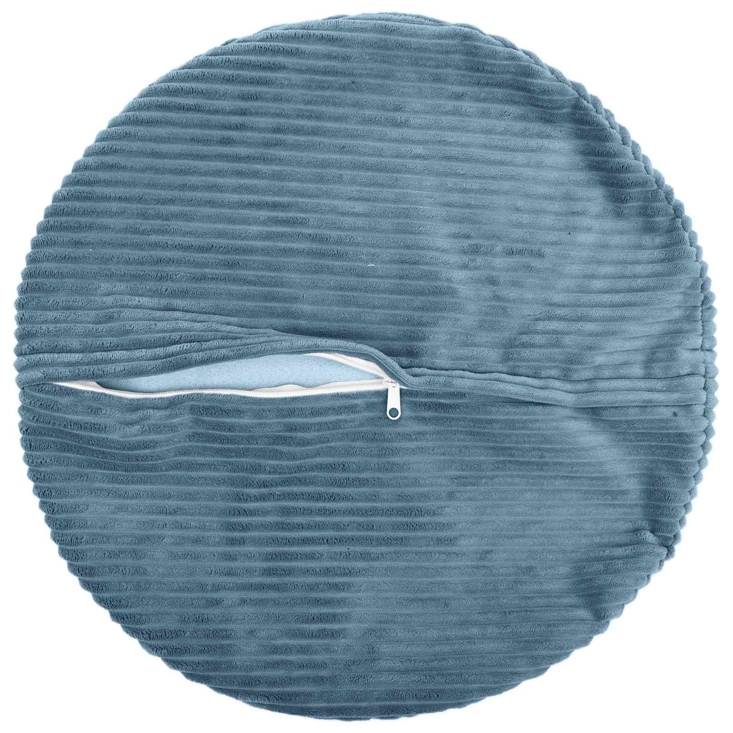 Cushion Cover 6 pcs HEERLEN Blue Ø 60 cm Corduroy