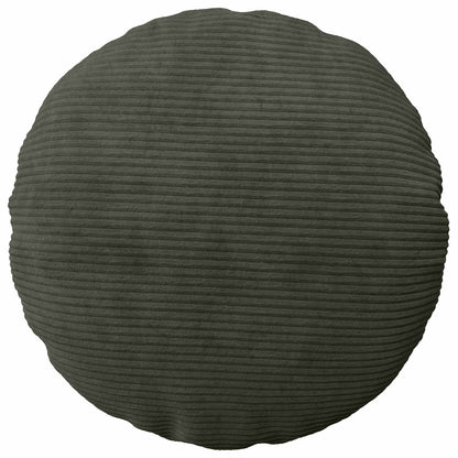 Cushion Cover 6 pcs HEERLEN Anthracite Ø 60 cm Corduroy