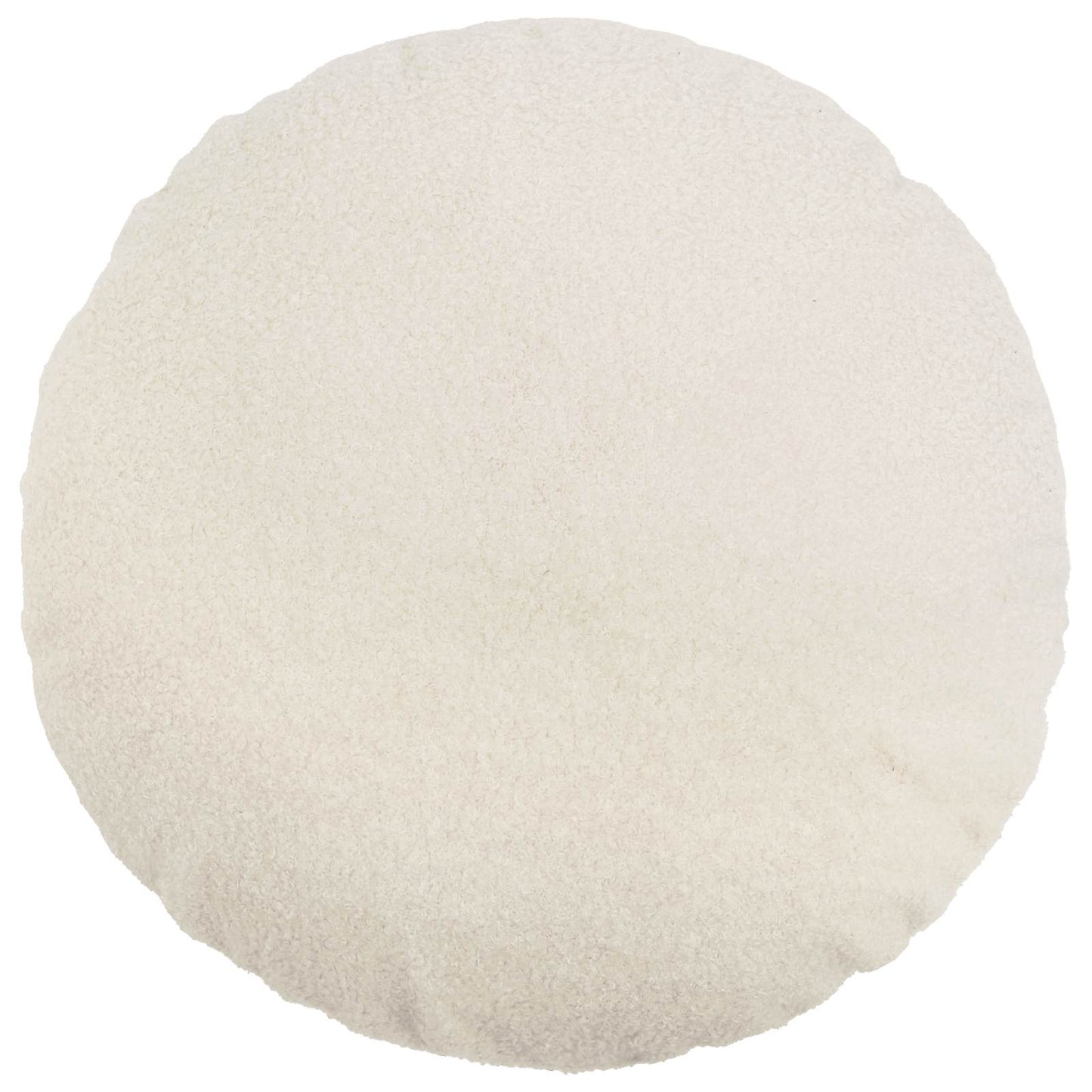 Cushion Cover 6 pcs HEERLEN Cream Ø 60 cm Bouclé