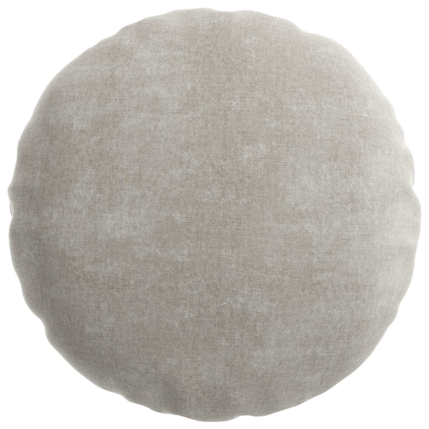 Cushion Cover 6 pcs HEERLEN Light Grey Ø 60 cm Chenille Fabric
