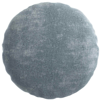 Cushion Cover 6 pcs HEERLEN Light Blue Ø 60 cm Chenille Fabric