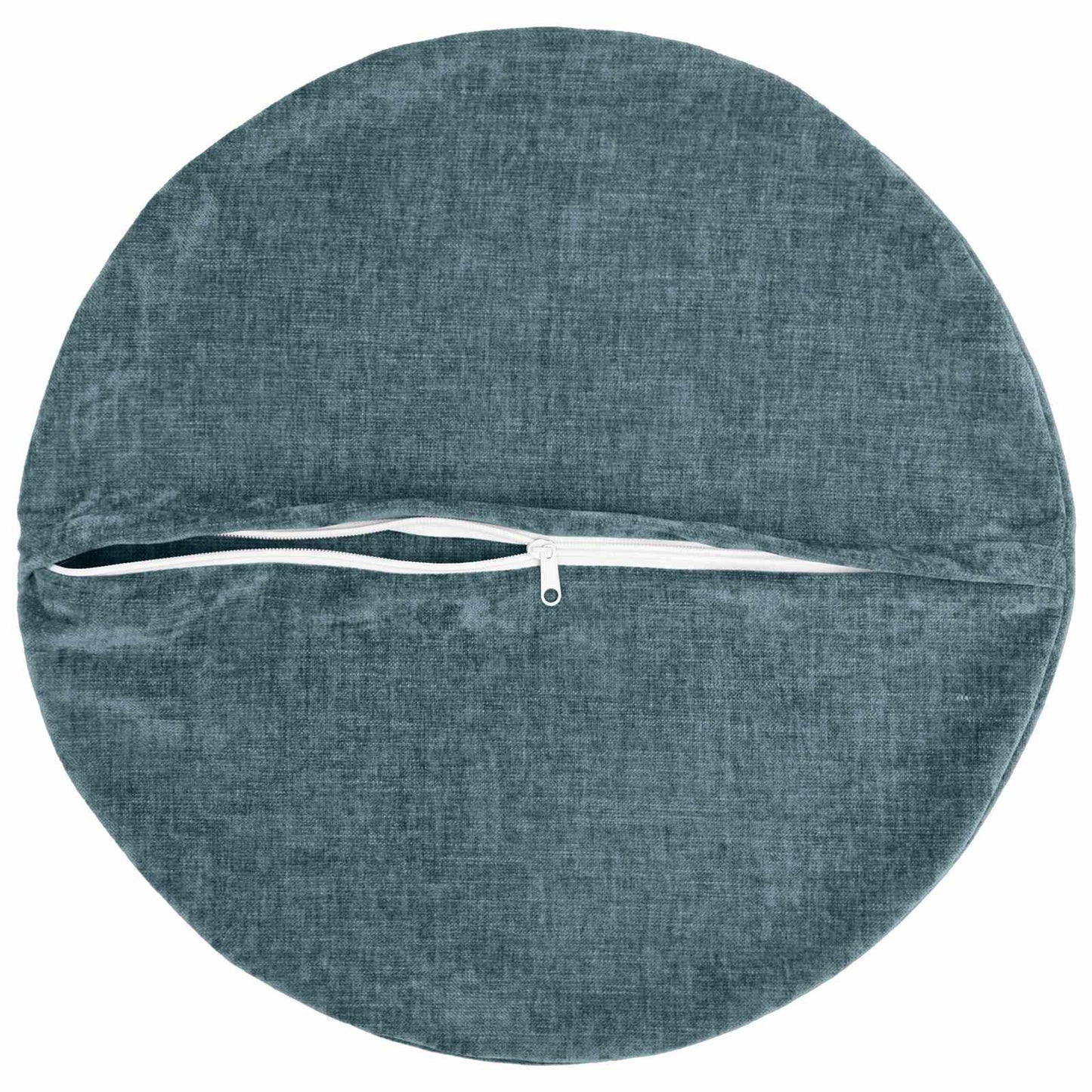 Cushion Cover 6 pcs HEERLEN Blue Ø 60 cm Chenille Fabric