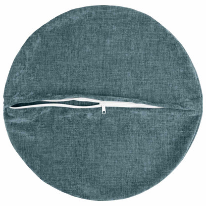 Cushion Cover 6 pcs HEERLEN Blue Ø 60 cm Chenille Fabric