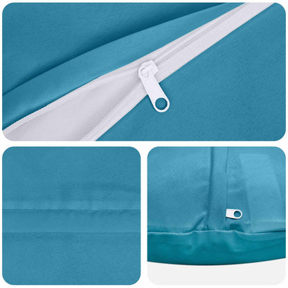 Cushion Cover 6 pcs HEERLEN Light Blue Ø 60 cm Polyester