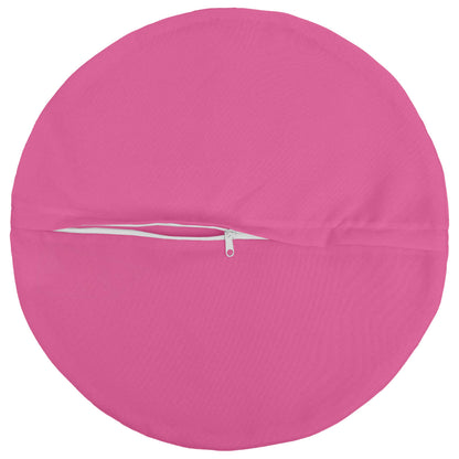 Cushion Cover 2 pcs HEERLEN Pink Ø 60 cm Polyester