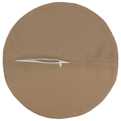 Cushion Cover 6 pcs HEERLEN Taupe Ø 60 cm Polyester