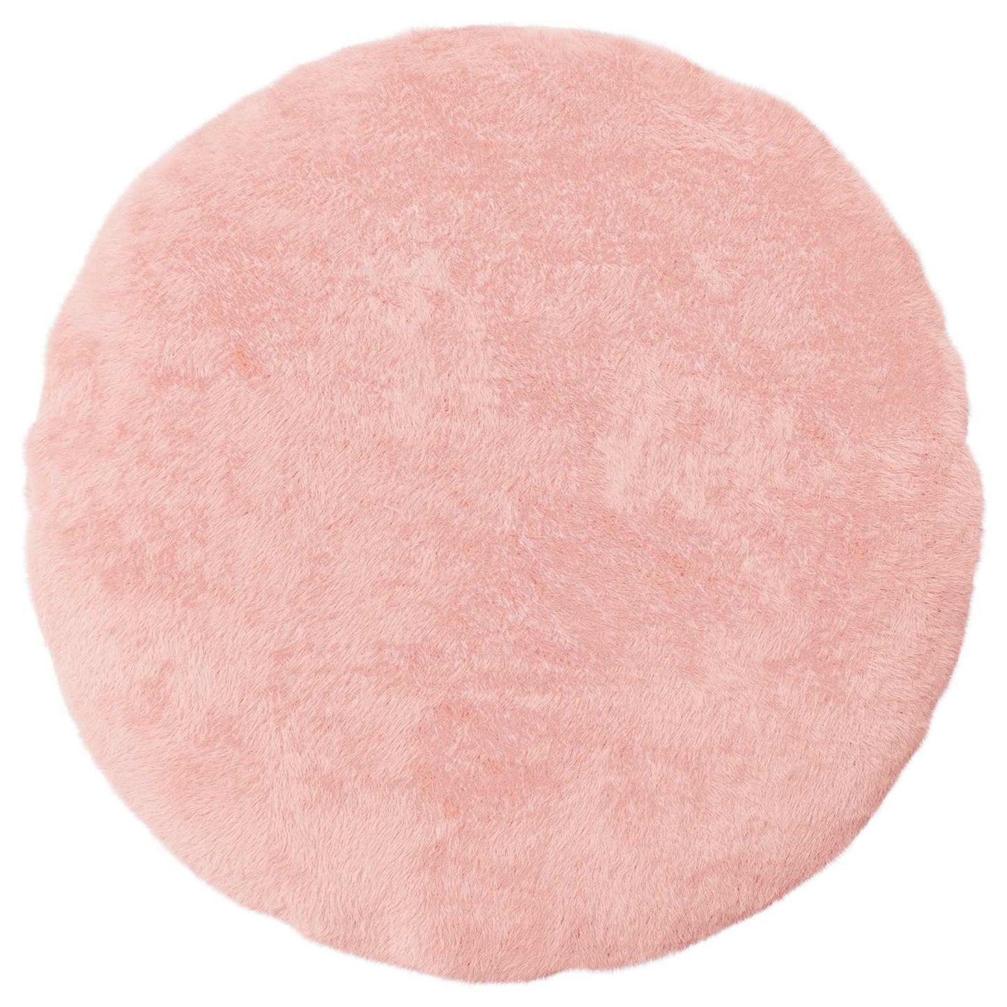 Cushion Cover 2 pcs HEERLEN Pink Ø 60 cm Faux Rabbit Fur