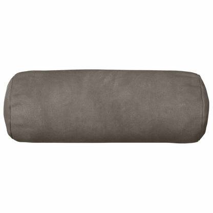 Cushion Cover 2 pcs HEERLEN Light Grey Ø 15 x 40 cm Velvet