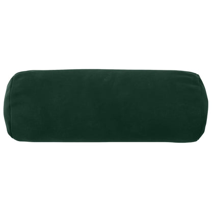 Cushion Cover 2 pcs HEERLEN Dark Green Ø 15 x 40 cm Velvet