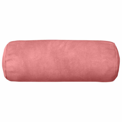 Cushion Cover 2 pcs HEERLEN Pink Ø 15 x 40 cm Velvet