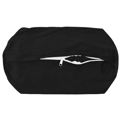 Cushion Cover 2 pcs HEERLEN Black Ø 15 x 40 cm Velvet