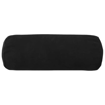 Cushion Cover 2 pcs HEERLEN Black Ø 15 x 40 cm Velvet