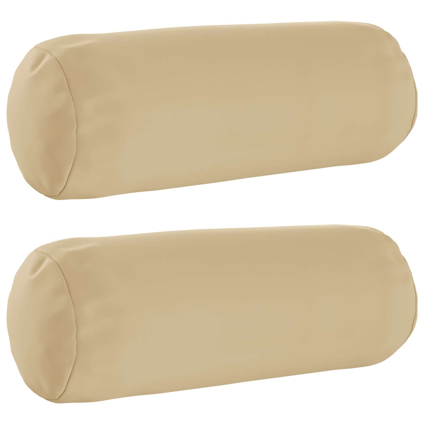 Cushion Cover 2 pcs HEERLEN Beige Ø 15 x 40 cm Polyester