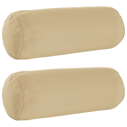 Cushion Cover 2 pcs HEERLEN Beige Ø 15 x 40 cm Polyester