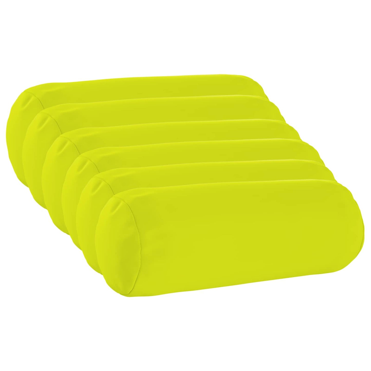 Cushion Cover 6 pcs HEERLEN Bright Green Ø 15 x 40 cm Polyester