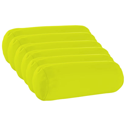 Cushion Cover 6 pcs HEERLEN Bright Green Ø 15 x 40 cm Polyester