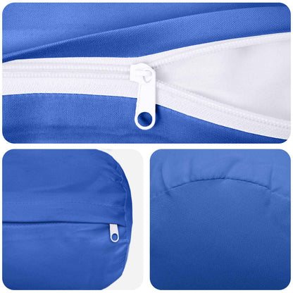 Cushion Cover 6 pcs HEERLEN Royal Blue Ø 15 x 40 cm Polyester