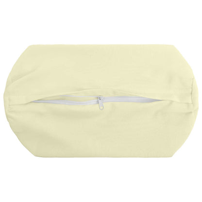 Cushion Cover 2 pcs HEERLEN Cream Ø 15 x 40 cm Polyester