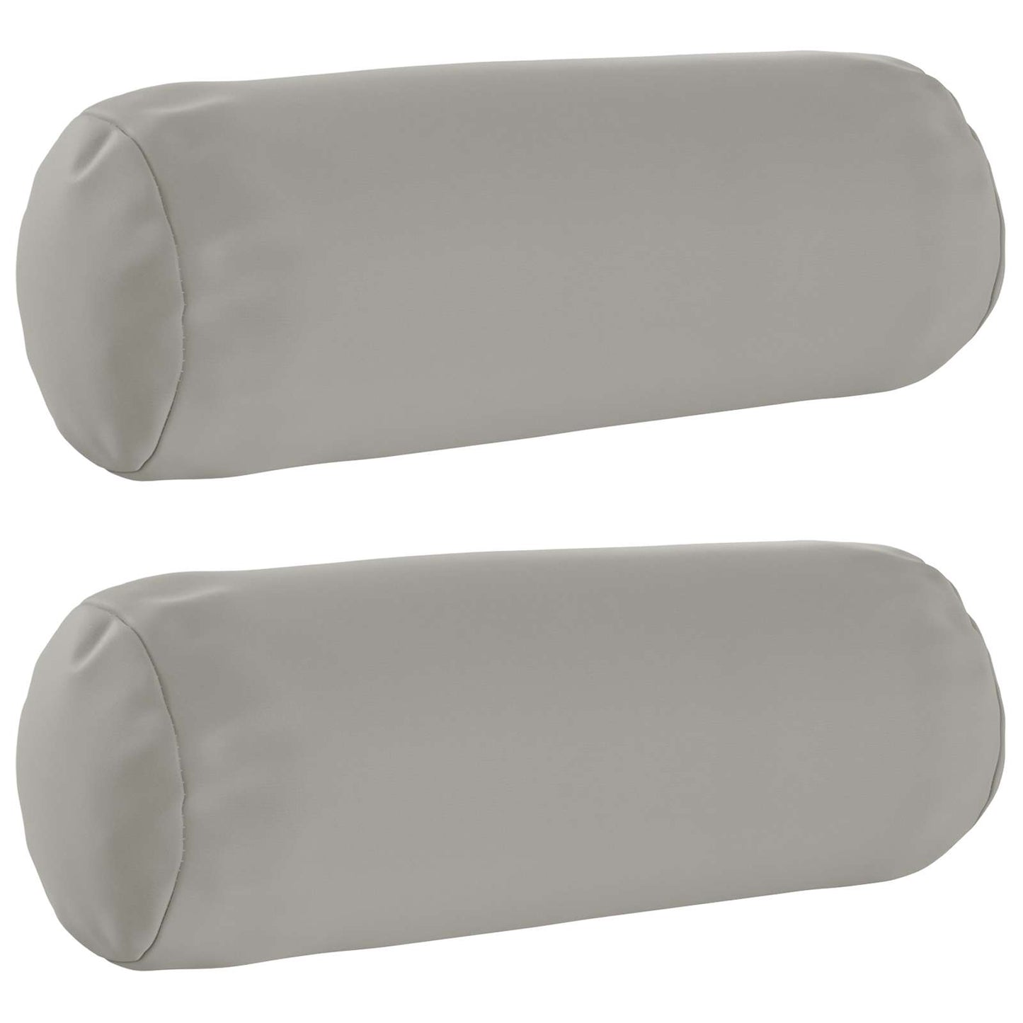 Cushion Cover 2 pcs HEERLEN Grey Ø 15 x 40 cm Polyester