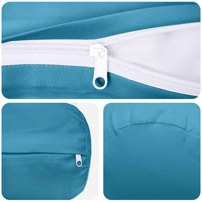 Cushion Cover 6 pcs HEERLEN Light Blue Ø 15 x 40 cm Polyester