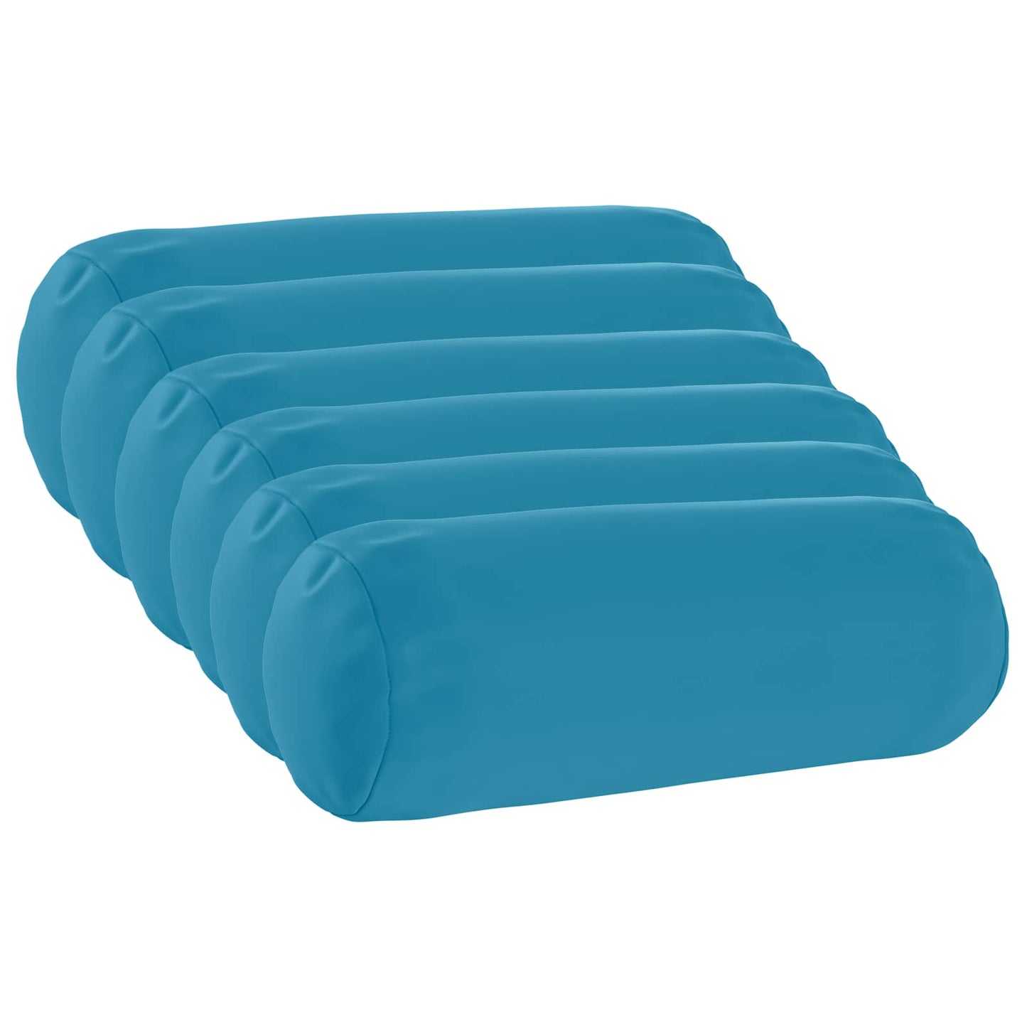 Cushion Cover 6 pcs HEERLEN Light Blue Ø 15 x 40 cm Polyester