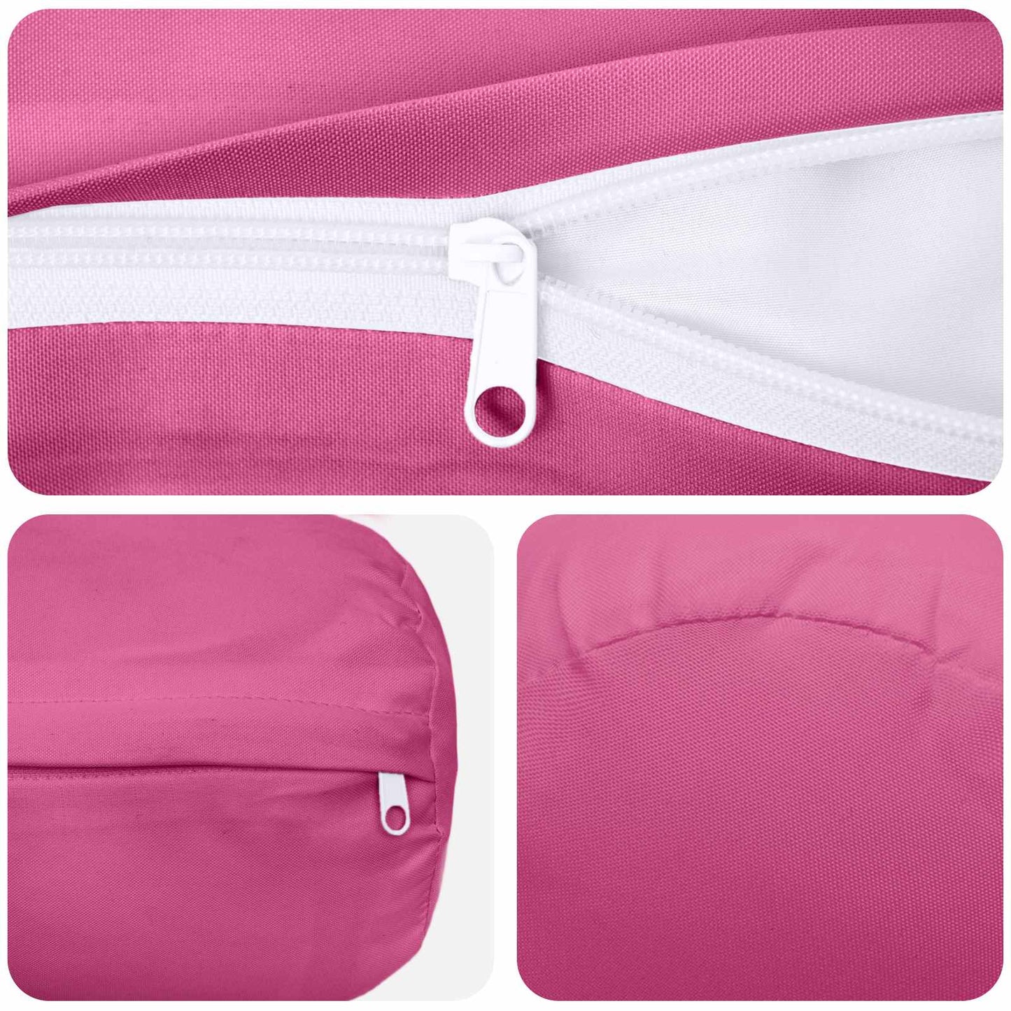 Cushion Cover 6 pcs HEERLEN Pink Ø 15 x 40 cm Polyester