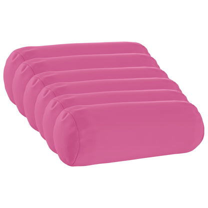 Cushion Cover 6 pcs HEERLEN Pink Ø 15 x 40 cm Polyester
