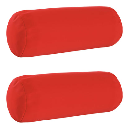 Cushion Cover 2 pcs HEERLEN Red Ø 15 x 40 cm Polyester