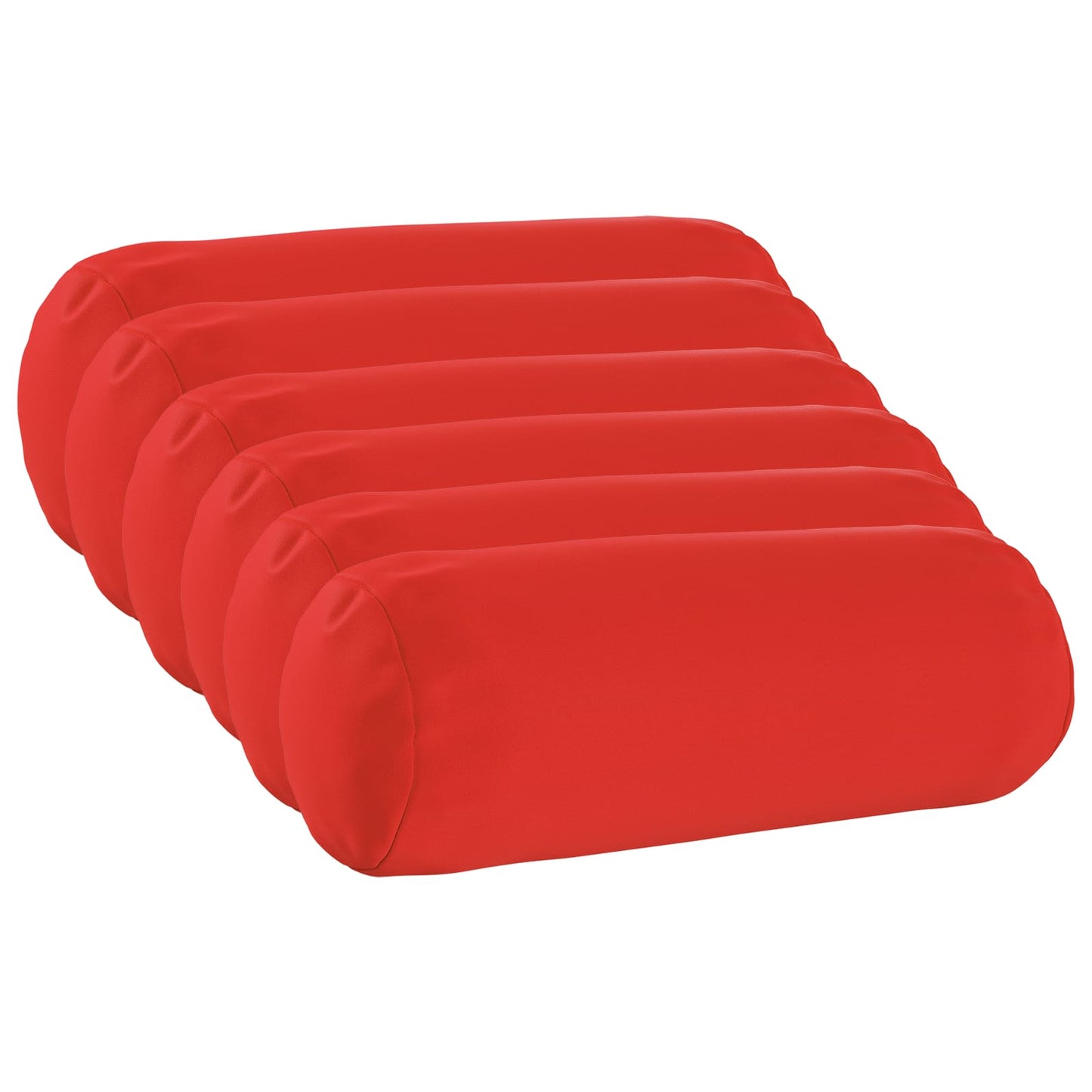 Cushion Cover 6 pcs HEERLEN Red Ø 15 x 40 cm Polyester