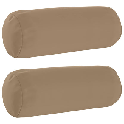 Cushion Cover 2 pcs HEERLEN Taupe Ø 15 x 40 cm Polyester