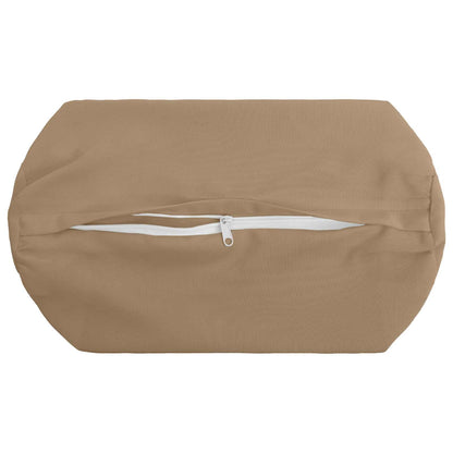 Cushion Cover 2 pcs HEERLEN Taupe Ø 15 x 40 cm Polyester