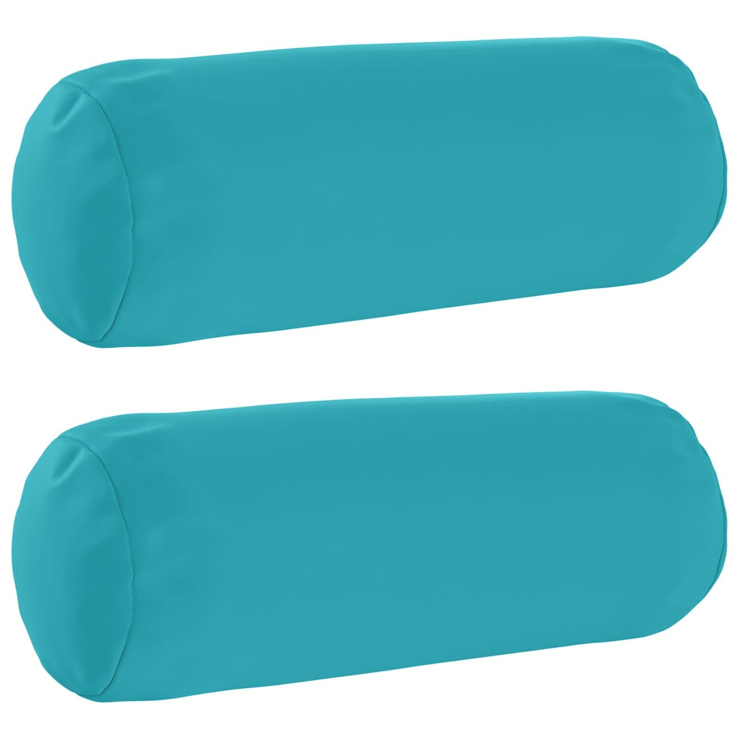 Cushion Cover 2 pcs HEERLEN Turquoise Ø 15 x 40 cm Polyester