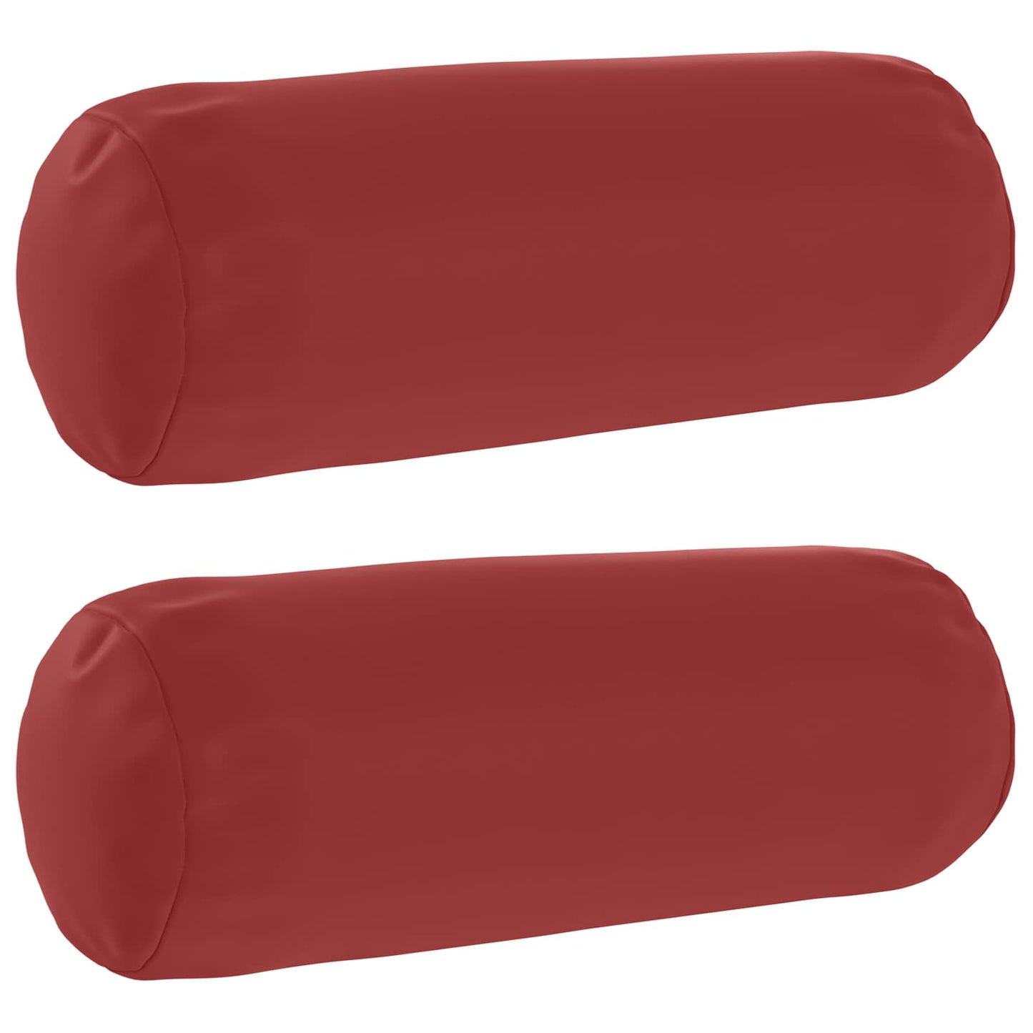 Cushion Cover 2 pcs HEERLEN Wine Red Ø 15 x 40 cm Polyester