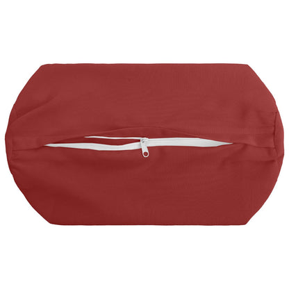 Cushion Cover 2 pcs HEERLEN Wine Red Ø 15 x 40 cm Polyester