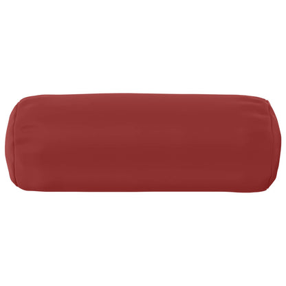 Cushion Cover 6 pcs HEERLEN Wine Red Ø 15 x 40 cm Polyester