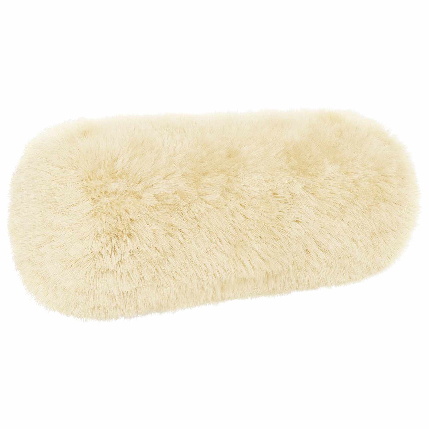 Cushion Cover 2 pcs HEERLEN Cream Ø 15 x 40 cm PV Fleece