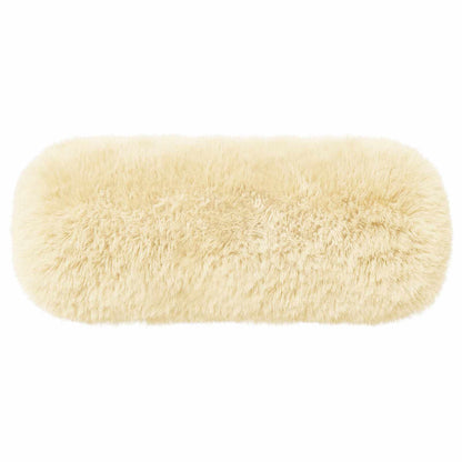 Cushion Cover 2 pcs HEERLEN Cream Ø 15 x 40 cm PV Fleece