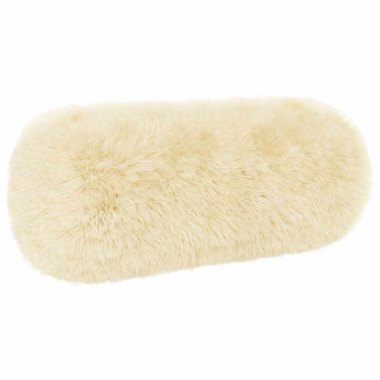 Cushion Cover 6 pcs HEERLEN Cream Ø 15 x 40 cm PV Fleece