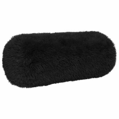 Cushion Cover 6 pcs HEERLEN Black Ø 15 x 40 cm PV Fleece