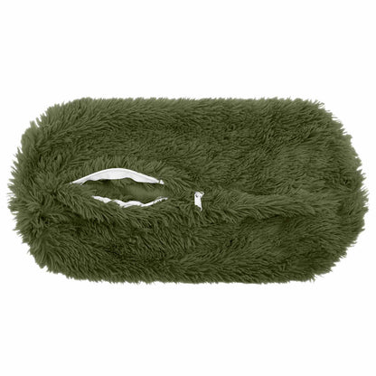 Cushion Cover 2 pcs HEERLEN Green Ø 15 x 40 cm PV Fleece