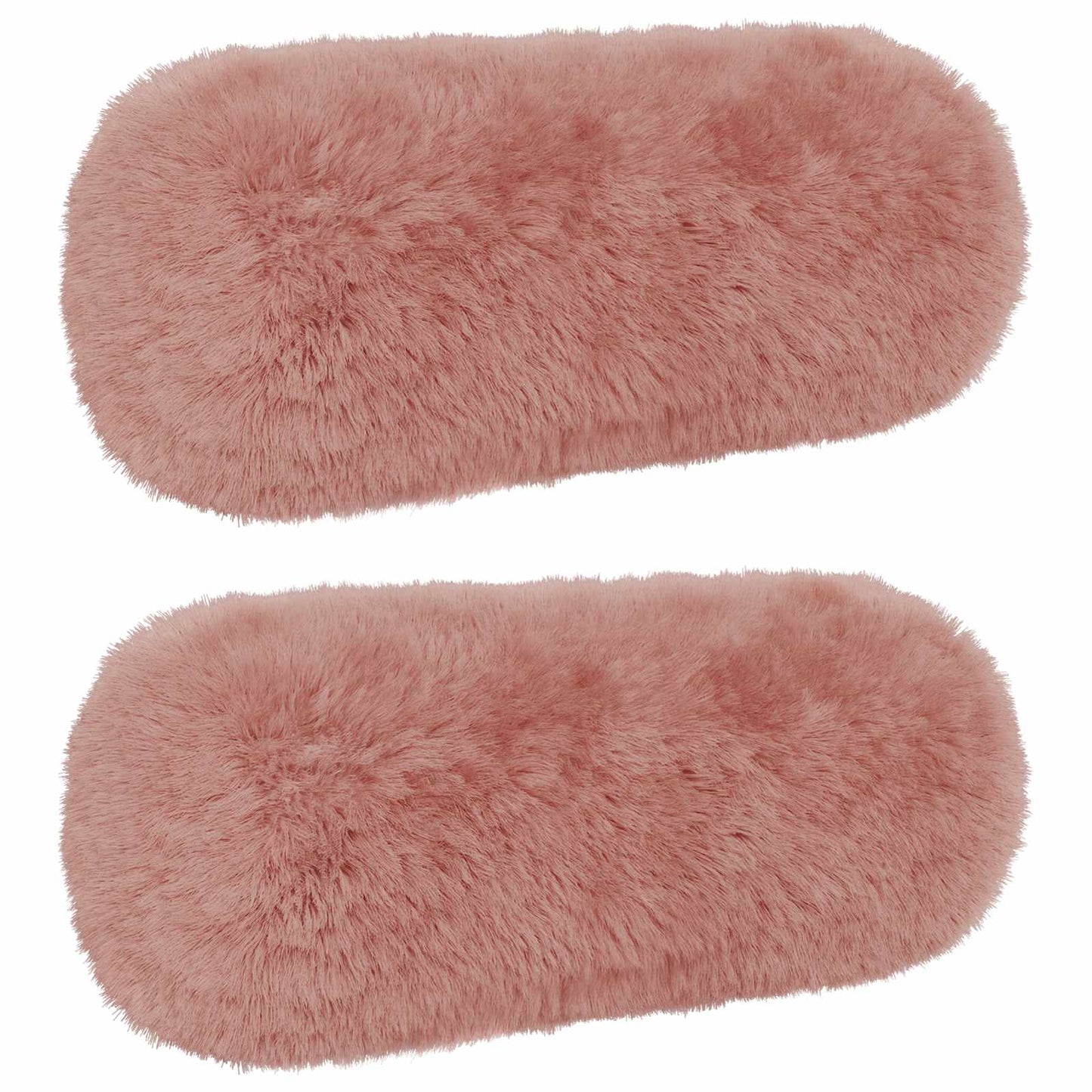 Cushion Cover 2 pcs HEERLEN Pink Ø 15 x 40 cm PV Fleece