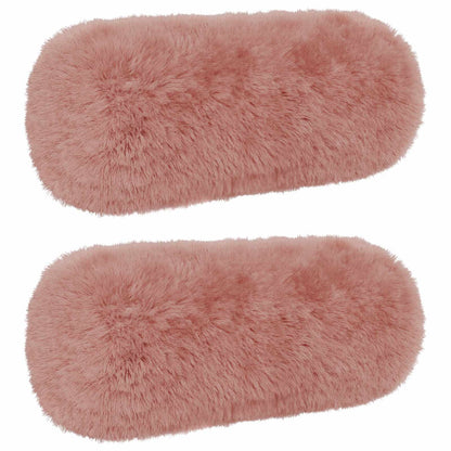 Cushion Cover 2 pcs HEERLEN Pink Ø 15 x 40 cm PV Fleece