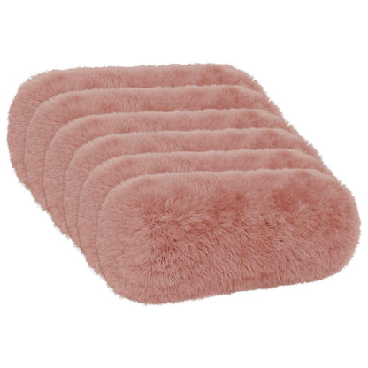 Cushion Cover 6 pcs HEERLEN Pink Ø 15 x 40 cm PV Fleece