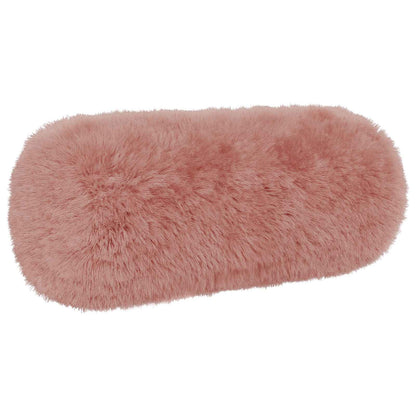 Cushion Cover 6 pcs HEERLEN Pink Ø 15 x 40 cm PV Fleece