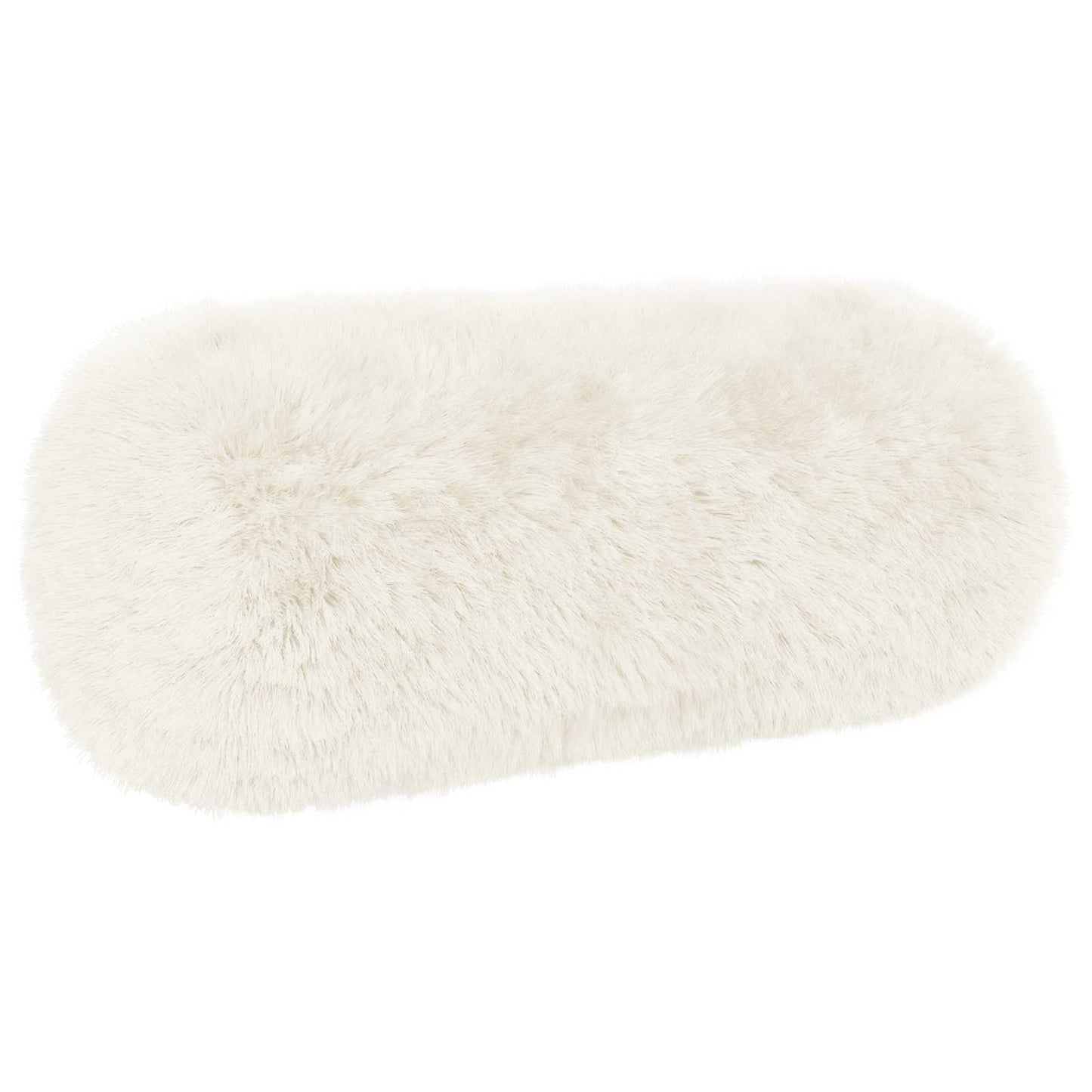 Cushion Cover 2 pcs HEERLEN White Ø 15 x 40 cm PV Fleece