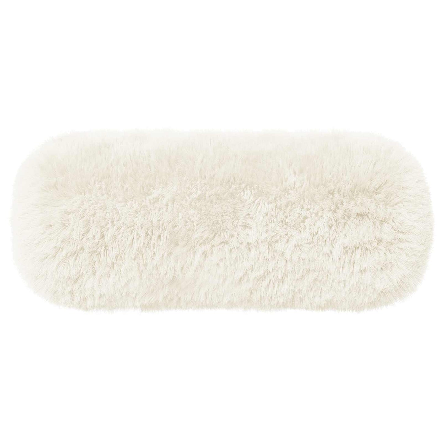 Cushion Cover 2 pcs HEERLEN White Ø 15 x 40 cm PV Fleece
