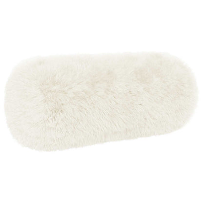 Cushion Cover 6 pcs HEERLEN White Ø 15 x 40 cm PV Fleece