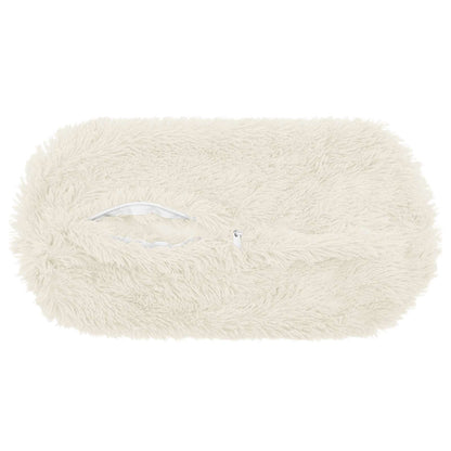 Cushion Cover 6 pcs HEERLEN White Ø 15 x 40 cm PV Fleece