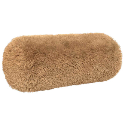 Cushion Cover 2 pcs HEERLEN Taupe Ø 15 x 40 cm PV Fleece